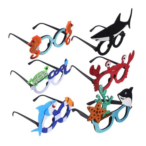 TOPBATHY 6 Stück Lustige Meerestiere Eyewear für Strandpartys Kostüme und Foto Props Leicht und Ergonomisch Vielfältige Designs TOPBATHY 6 Stück Lustige Meerestiere Eyewear für Strandpartys Kostüme und Foto Props Leicht und Ergonomisch Vielfältige Designs von TOPBATHY