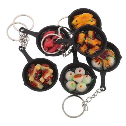 TOPBATHY 6 Stück Mini Lebensmittel Schlüsselanhänger mit Pfannen Anhänger Niedliche Chinesische Food Charms Realistische Mini Taschen Anhänger Geschenkidee für Partys und Sammler TOPBATHY 6 Stück Mini Lebensmittel Schlüsselanhänger mit Pfannen Anhänger Niedliche Chinesische Food Charms Realistische Mini Taschen Anhänger Geschenkidee für Partys und Sammler von TOPBATHY