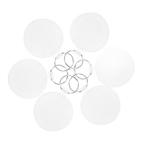 TOPBATHY 6 Stück Sublimations Schlüsselanhänger Rohlinge Transparente Ketten für DIY Leichte und Langlebige Blanko Kunstwerke für Persönliche Designs und Wärmeübertragung TOPBATHY 6 Stück Sublimations Schlüsselanhänger Rohlinge Transparente Ketten für DIY Leichte und Langlebige Blanko Kunstwerke für Persönliche Designs und Wärmeübertragung von TOPBATHY