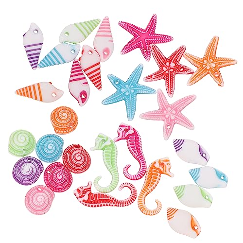 TOPBATHY 60 Stück Meerestier-Ornamente Mini-meerestiermodell Schwimmfisch-badespielzeug Miniatur-tierfiguren Realistische Tierfiguren Aquariumzubehör Miniaturtiere Kunstharz Zufällige Farbe von TOPBATHY