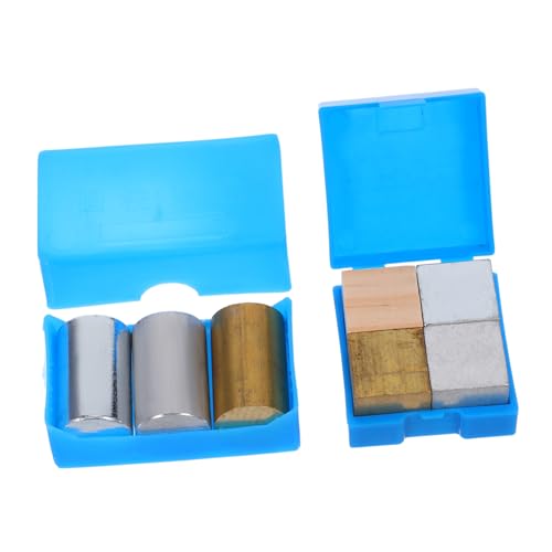 TOPBATHY 7 Stück Teiliges Präzisions Dichtewürfel Set Enthält Kupfer Eisen und Aluminiumblöcke Sowie Zylinder für Wissenschaftliche Experimente Physikprojekte und Bildungsvorführungen TOPBATHY 7 Stück Teiliges Präzisions Dichtewürfel Set Enthält Kupfer Eisen und Aluminiumblöcke Sowie Zylinder für Wissenschaftliche Experimente Physikprojekte und Bildungsvorführungen von TOPBATHY