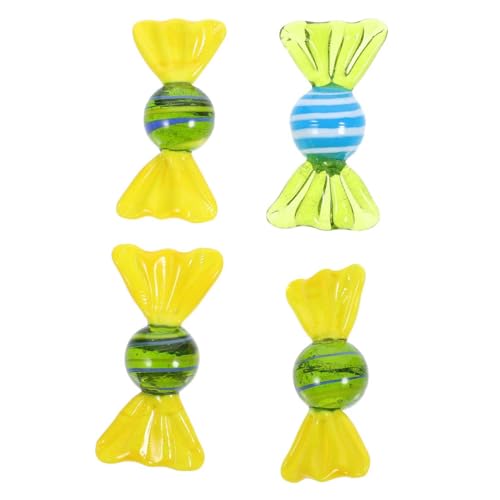 TOPBATHY Hochzeitsdekoration 8 Stk Glas Süßigkeiten Weihnachtsdekoration gefälschte Glasbonbons Lutscher Weihnachtssüßigkeit Dekoration aus Glasbonbons Glasbonbon-Ornament Jahrgang Fudge von TOPBATHY