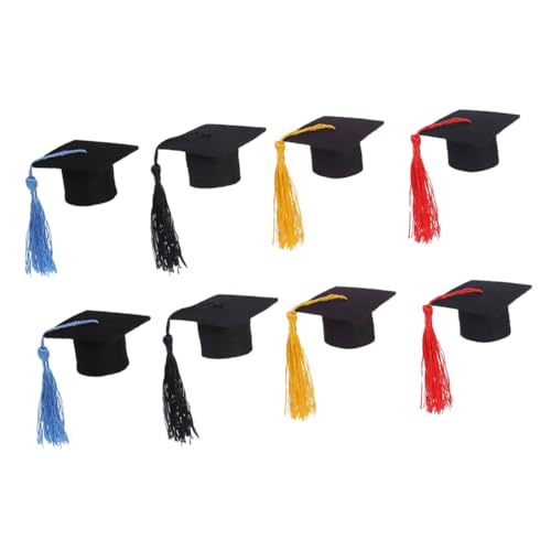TOPBATHY 8 Stück Teiliges Mini Doktorhut Set Bunte Abschlusskappen Vielseitige Dekoration für Puppen Flaschen Sträuße Fotorequisiten für Abschlussfeiern und Tischdekorationen TOPBATHY 8 Stück Teiliges Mini Doktorhut Set Bunte Abschlusskappen Vielseitige Dekoration für Puppen Flaschen Sträuße Fotorequisiten für Abschlussfeiern und Tischdekorationen von TOPBATHY