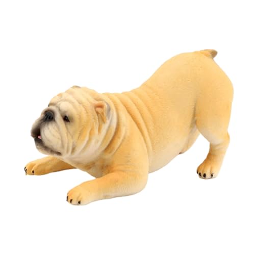 TOPBATHY Bulldogge-verzierung Bulldog-Modell Kognitives Hundemodell Für Kognitives Hundespielzeug Für Lebhafte Bulldoggenfigur Hundedekor Aus Kunststoff Hundeschmuck Plastik von TOPBATHY