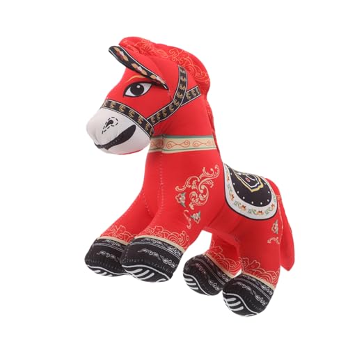 TOPBATHY Chinesisches Pferd Plüschpuppe Weiches Kuscheltier Dekoratives Sammlerstück Glücksbringer Für Zuhause Büro Sofa TOPBATHY Chinesisches Pferd Plüschpuppe Weiches Kuscheltier Dekoratives Sammlerstück Glücksbringer Für Zuhause Büro Sofa von TOPBATHY