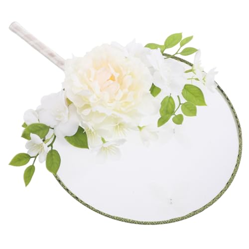 TOPBATHY Eleganter Chinesischer Handfächer mit Floralen Akzenten und Zarten Quasten Runder Klassischer Fächer für Tanzaufführungen und Wohnkultur Manueller Fächer für Damen und Erwachsene TOPBATHY Eleganter Chinesischer Handfächer mit Floralen Akzenten und Zarten Quasten Runder Klassischer Fächer für Tanzaufführungen und Wohnkultur Manueller Fächer für Damen und Erwachsene von TOPBATHY