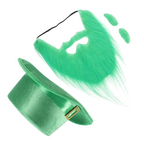 TOPBATHY Festlicher Irischer Kleeblatt-hut Mit Falschen Augenbrauen Set 4-tlg. St.-kostüme Für Damen St.-party-zubehör TOPBATHY Festlicher Irischer Kleeblatt-hut Mit Falschen Augenbrauen Set 4-tlg. St.-kostüme Für Damen St.-party-zubehör von TOPBATHY