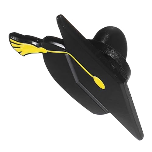 TOPBATHY Graduierungsbrosche Abschlussabzeichen Doktorhut Anstecker Abschlussdekoration Abschlussnadeln Anstecknadel für Abschlusskappen Abschlussfeier-Pins Stellnadel Zinklegierung Black von TOPBATHY