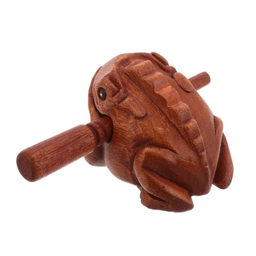 TOPBATHY Handgeschnitztes Holzfrosch Percussion Instrument Interaktives Klangspielzeug Dekoratives Tier aus Holz Kreatives Musikinstrument und Einzigartiger Wohnaccessoire für Zuhause TOPBATHY Handgeschnitztes Holzfrosch Percussion Instrument Interaktives Klangspielzeug Dekoratives Tier aus Holz Kreatives Musikinstrument und Einzigartiger Wohnaccessoire für Zuhause von TOPBATHY