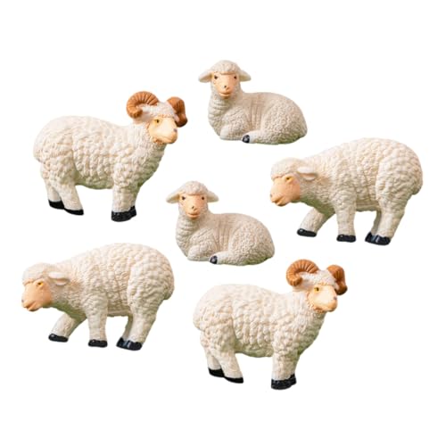 TOPBATHY Merino Schaf Figuren Schaf Figuren Realistische Harz Schaf Skulpturen Für Mini Garten Niedliche Schaf Statuen Für Garten Landschaftsverschönerung Und Schaf TOPBATHY Merino Schaf Figuren Schaf Figuren Realistische Harz Schaf Skulpturen Für Mini Garten Niedliche Schaf Statuen Für Garten Landschaftsverschönerung Und Schaf von TOPBATHY