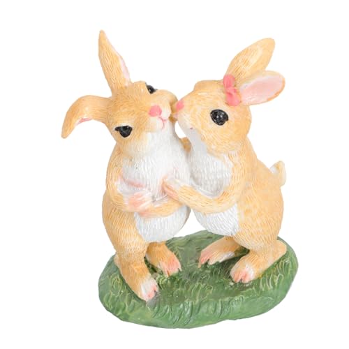 TOPBATHY Exquisites Hasen- Für Paare Aus Kunstharz Stabiles Kunstharz-Ornament Für Desktop-Paare Sicher Und Stabil TOPBATHY Exquisites Hasen- Für Paare Aus Kunstharz Stabiles Kunstharz-Ornament Für Desktop-Paare Sicher Und Stabil von TOPBATHY