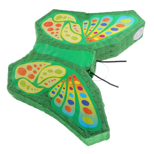 TOPBATHY Schmetterlings-pinata Schmetterlingsförmige Grüne Schmetterlingspinata Pinata-partygeschenk Gefüllte Pinata-requisite Cartoon-tier-pinata Dekor Süßigkeiten-stand Foto Papier Kind von TOPBATHY