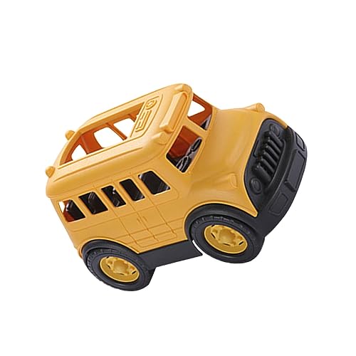 TOPBATHY Spielzeugauto Für Kinder LKW-Spielzeug Für Kinder Schulbus-Modell Zurück Spielzeugfahrzeuge Schulbus Zurück Kinderauto Spielzeug Hinterer LKW Auto Zurückziehen Babyauto Abs von TOPBATHY