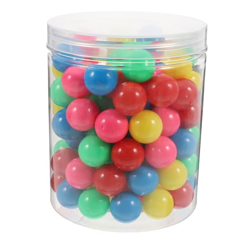 TOPBATHY Wahrscheinlichkeits-Lernbälle, 20 mm, kleine Kunststoffkugeln, rund, für Jungen und Mädchen, ideal für Kugelbahnen, 100 Stück von TOPBATHY