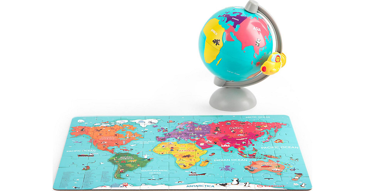 Puzzle Weltkarte mit Globus zum Aufbewahren von TOPBRIGHT
