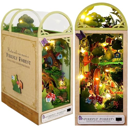 3D Dschungelhütte Holz Buchständer Puzzle DIY Puppenhaus Holz Buchstützen Buch Nook Modellbau Kit mit LED Licht für Jugendliche und Erwachsene zum Kreativität Geschenk für Geburtstage Weihnachten 3D Dschungelhütte Holz Buchständer Puzzle DIY Puppenhaus Holz Buchstützen Buch Nook Modellbau Kit mit LED Licht für Jugendliche und Erwachsene zum Kreativität Geschenk für Geburtstage Weihnachten von TOPBSFARNY