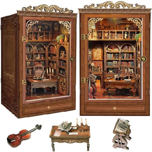 TOPBSFARNY 3D Holz Buchständer Puzzle DIY Puppenhaus Holz Buchstützen Book Nook Modellbausatz für Teenager und Erwachsene zum Bauen Kreativität Geschenk TOPBSFARNY 3D Holz Buchständer Puzzle DIY Puppenhaus Holz Buchstützen Book Nook Modellbausatz für Teenager und Erwachsene zum Bauen Kreativität Geschenk von TOPBSFARNY