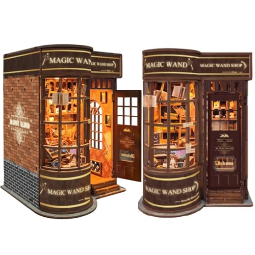 TOPBSFARNY DIY Book Nook Miniatur Bausatz, Puppenhaus mit öffnender Tür, Kreatives Bastelset für Erwachsene, Geschenkidee für Weihnachten und Geburtstag TOPBSFARNY DIY Book Nook Miniatur Bausatz, Puppenhaus mit öffnender Tür, Kreatives Bastelset für Erwachsene, Geschenkidee für Weihnachten und Geburtstag von TOPBSFARNY