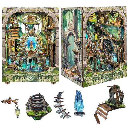 TOPBSFARNY DIY Miniatur Haus Kit, Book Nook Kit mit Staubschutz und Touch Lights Schalter, 3D Holzpuzzles für Erwachsene Haus Bauset Handgemachte Handwerk Geschenke für Geburtstag TOPBSFARNY DIY Miniatur Haus Kit, Book Nook Kit mit Staubschutz und Touch Lights Schalter, 3D Holzpuzzles für Erwachsene Haus Bauset Handgemachte Handwerk Geschenke für Geburtstag von TOPBSFARNY