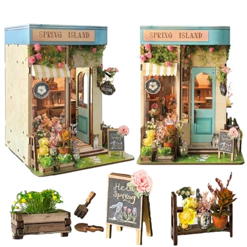 TOPBSFARNY DIY Miniatur Haus Kit, Book Nook Kit mit Staubschutz und Touch Lights Schalter, 3D Holzpuzzles für Erwachsene Haus Bauset Handgemachte Handwerk Geschenke für Geburtstag TOPBSFARNY DIY Miniatur Haus Kit, Book Nook Kit mit Staubschutz und Touch Lights Schalter, 3D Holzpuzzles für Erwachsene Haus Bauset Handgemachte Handwerk Geschenke für Geburtstag von TOPBSFARNY