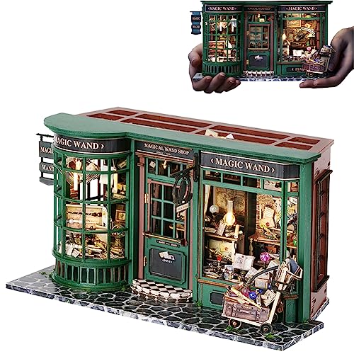 TOPBSFARNY DIY Miniatur Puppenhaus Kit mit,Europäische Vintage Magie Puppenhaus Holz Kit Holzhaus Kit Handgemachtes Kreatives Geburtstagsgeschenk von TOPBSFARNY