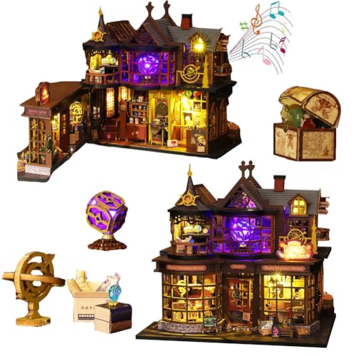 TOPBSFARNY Miniatur-Haus-Set zum Selbermachen, Miniatur-Haus-Bastelset mit Möbeln, kleines Haus-Set für Erwachsene zum Bauen von Weihnachten, Halloween-Dekorationen, Geschenke für Familie oder Freunde TOPBSFARNY Miniatur-Haus-Set zum Selbermachen, Miniatur-Haus-Bastelset mit Möbeln, kleines Haus-Set für Erwachsene zum Bauen von Weihnachten, Halloween-Dekorationen, Geschenke für Familie oder Freunde von TOPBSFARNY
