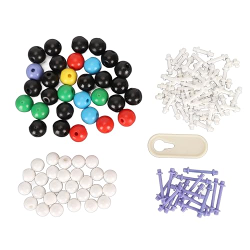136pcs Chemie Molekulares Modellkit mit 59 Atomen, 76 Links und Reisefreundlichkeit für das Lernen von TOPINCN