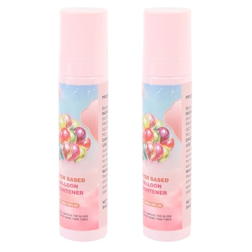 2PCS Ballon Glanz Spray, Silikon Spray Sicher und Abnehmbar, Breite Anwendung für Hochzeit, Geburtstag, Feiertags Feier von TOPINCN