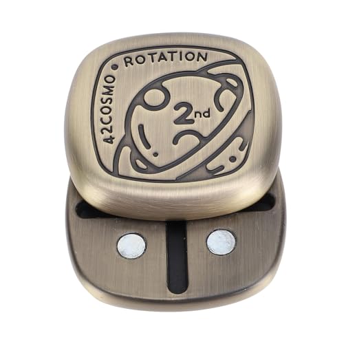 Fidget Slider, Magnetic Fingerspip Slider Toy Metal Midget Toys Four -Wege -Drehschubkarten Dekompression Spielzeug EDC Haptic Slider Desk Spielzeug Zur Entspannung (Kupfer) von TOPINCN
