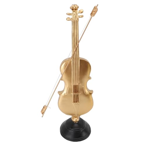 Gold Violin -Figur, Künstlerische Abstrakte Musikinstrumentskulptur, Vintage -Finish, Elegantes Wohnkultur -Highlight, Ideal für Verschiedene Einstellungen, 14,17 X 3,94 X 3,82in Gold Violin -Figur, Künstlerische Abstrakte Musikinstrumentskulptur, Vintage -Finish, Elegantes Wohnkultur -Highlight, Ideal für Verschiedene Einstellungen, 14,17 X 3,94 X 3,82in von TOPINCN