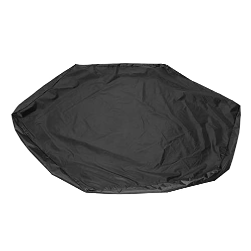 Sandbox Poolabdeckung, Sandpit Oxford Stoffschutzbaldachin Sandkastenabdeckung mit Kordelkordel, Gartensandspielzeugabdeckung für Outdoor Spiele (Black) von TOPINCN