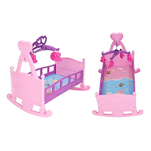 TOPINCN 1:12 Skala Dollhouse Crib Furniture Lifelike Miniatur Decor mit Bärenzubehör für, Ausgezeichnetes, Runde Kantendesign, Kunststoffmaterial TOPINCN 1:12 Skala Dollhouse Crib Furniture Lifelike Miniatur Decor mit Bärenzubehör für, Ausgezeichnetes, Runde Kantendesign, Kunststoffmaterial von TOPINCN