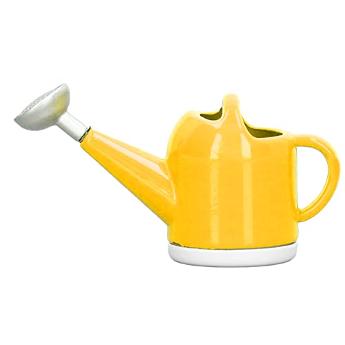TOPINCN 1:12 Skala Miniaturlegierung Duschtopf Modell DIY Exquisite Puppenhausspielzeug für Handwerk Geschenke (Yellow) von TOPINCN
