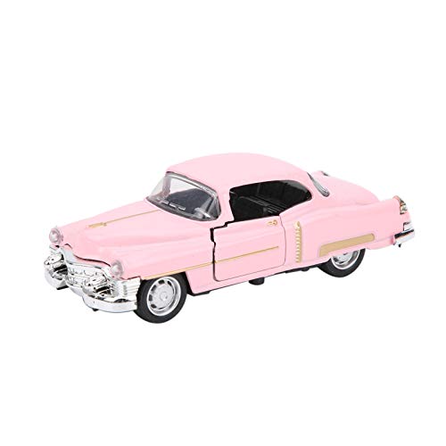 TOPINCN 1:32 -Legierungs -Simulation Auto Modell Pullback Autospielzeug mit Doppeltüröffnungsdesign, Licht und Klangwirkung, Geeignet für Alter 3+, Stromlinienförmiger Körper für (PINK) von TOPINCN