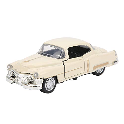 TOPINCN 1:32 -Legierungs -Simulation Auto Modell Pullback Autospielzeug mit Doppeltüröffnungsdesign, Licht und Klangwirkung, Geeignet für Alter 3+, Stromlinienförmiger Körper für (White) von TOPINCN