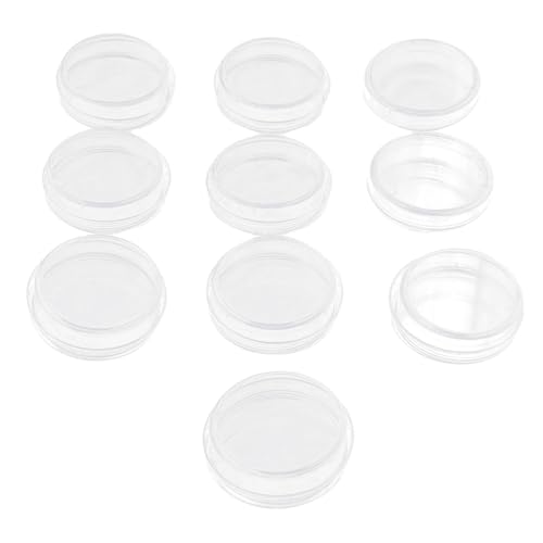 TOPINCN 10 Packung Petrischalen aus Kunststoff mit Deckel, Transparente Kultur Schale für Labor-Schul Wissenschaft Projekte, 35mm Dia X 10mm Bio Research Sterile PetriDish Labor TOPINCN 10 Packung Petrischalen aus Kunststoff mit Deckel, Transparente Kultur Schale für Labor-Schul Wissenschaft Projekte, 35mm Dia X 10mm Bio Research Sterile PetriDish Labor von TOPINCN
