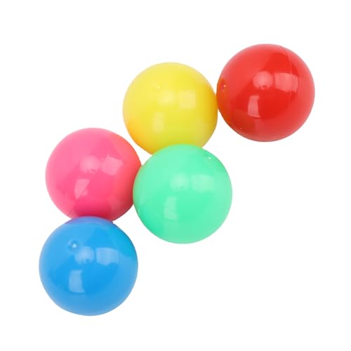 TOPINCN 100 Stücke Spielersatz Murmeln, Kunststofffarbe Game Bälle Multifunktional 20mm Hohle Farbenfrohe Zählbälle mit Aufbewahrungsbox für Brettspiel Perlen Farbsortierspielzeug von TOPINCN