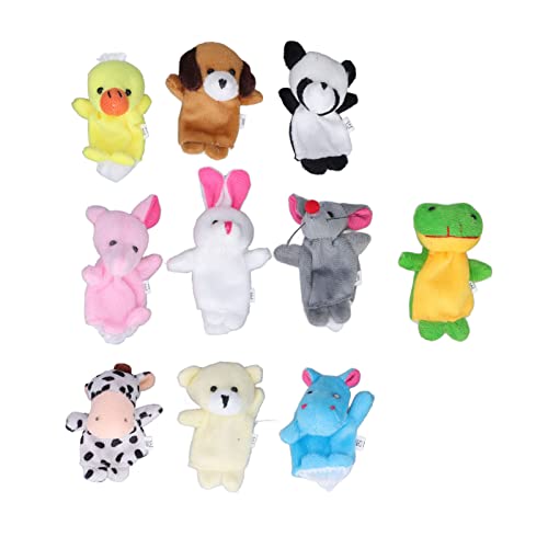 TOPINCN 10pcs Fingerpuppen Kurzes Plüsch Tierhandpuppenhandschuh Spiel und Lernen für über 3 Jahren TOPINCN 10pcs Fingerpuppen Kurzes Plüsch Tierhandpuppenhandschuh Spiel und Lernen für über 3 Jahren von TOPINCN