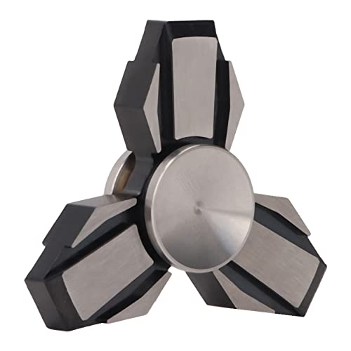 TOPINCN 3 Blätter Metall Rotierende Fingerplotte für Unruhige Hände, Ideal Zum Hinzufügen, Leicht zu Spielen (Black) von TOPINCN