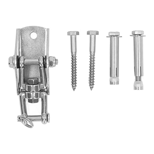 TOPINCN 360 ° Rotierende Hängematte Hanging Kit, Heavy Duty Swing Kleiderbügel Edelstahl Swing Hanging Haken Heavy Duty 360 ° Drehschugel Haken Drehung Schwingungshalter Haken Haken für von TOPINCN