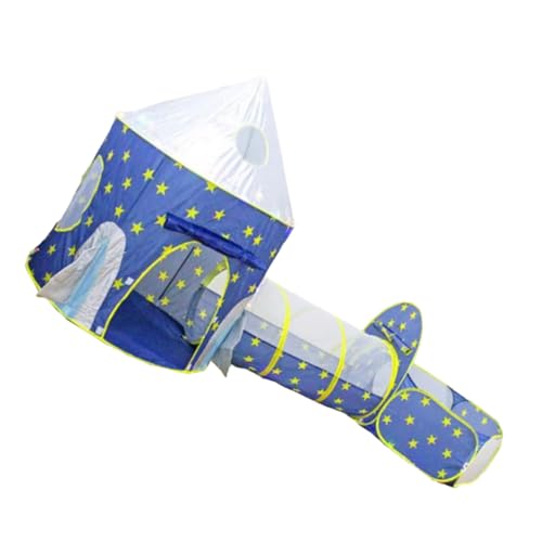 TOPINCN 3PC Baby Zelt Kid Crowling Tunnel -Spiele für Indoor -Abenteuerspiel, Geeignet für 3 Jahre und Oben, mit Ballpool und Aufbewahrungstasche (Blaues dreiteiliges Set) von TOPINCN