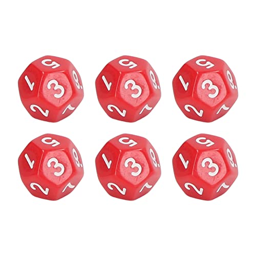 TOPINCN 40 -Stcs Polyedrale Würfel Set Wasserdichtes Anti -oxidaler Agent Nachhaltig Praktisch für Family Party Brettspiel Pub Club Spiel, Geeignet für Mini (Rot) von TOPINCN