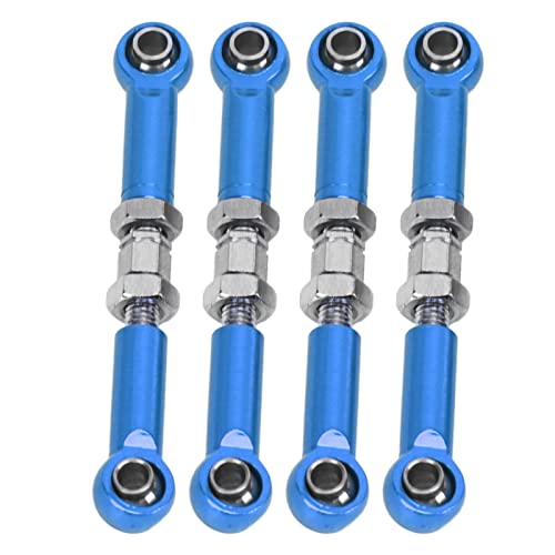 TOPINCN 4pcs RC -Zugstange für FMS 1/24 FCX24 RC -Auto, Hohe Genauigkeit Aluminium Legierungs Eisen Upper Link Stange Kit (Blue) von TOPINCN