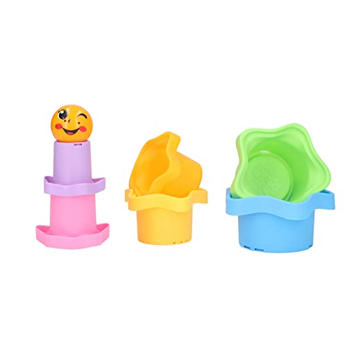 TOPINCN 6pcs Stapelbecher mit Entwässerungslöchern Sichere Form Plastiknistspielzeug für 6m+ Babys, Bildungsstapelspielzeug TOPINCN 6pcs Stapelbecher mit Entwässerungslöchern Sichere Form Plastiknistspielzeug für 6m+ Babys, Bildungsstapelspielzeug von TOPINCN