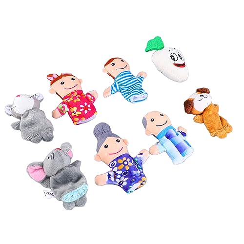 TOPINCN 8pcs Cartoon Animal Finger Doll Plüsch Set Inspirierendes Kooperatives Lernen für TOPINCN 8pcs Cartoon Animal Finger Doll Plüsch Set Inspirierendes Kooperatives Lernen für von TOPINCN