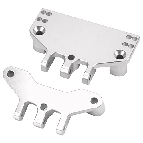 TOPINCN Aluminiumlegierung RC Car Servo Linkhalterung Hochstärke Vorder- und Hintere Spurstange Sockel für MN86K MN86KS MN86 MN86S 1/12 RC -Autos (Silver) von TOPINCN