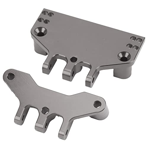 TOPINCN Aluminiumlegierung RC Car Servo Linkhalterung Hochstärke Vorder- und Hintere Spurstange Sockel für MN86K MN86KS MN86 MN86S 1/12 RC -Autos (Ti-Farbe) von TOPINCN