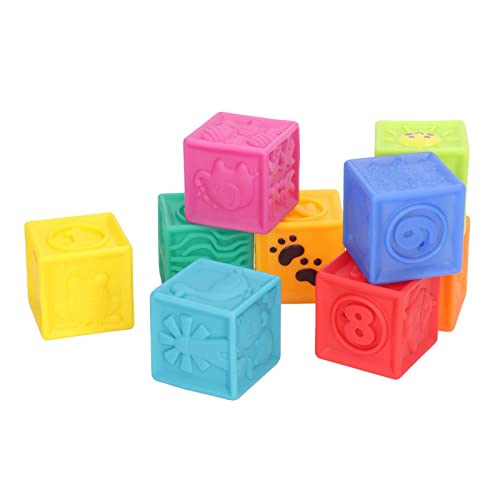 TOPINCN Baby Squeeze -Bausteine - Soft Silikonstapelblöcke mit Quietschendem Sound für 6 Monate und Höher - Lustiges Lernen Spielzeug TOPINCN Baby Squeeze -Bausteine - Soft Silikonstapelblöcke mit Quietschendem Sound für 6 Monate und Höher - Lustiges Lernen Spielzeug von TOPINCN