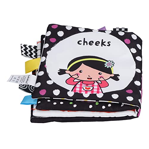 TOPINCN Babybuchspielzeug für Frühes Lernen, Visuelle Stimulation und Sprachentwicklung, Geeignet für Babypartys, Bestehend aus Sicherem und Hautfreundlichem Stoffmaterial (Gesicht) von TOPINCN