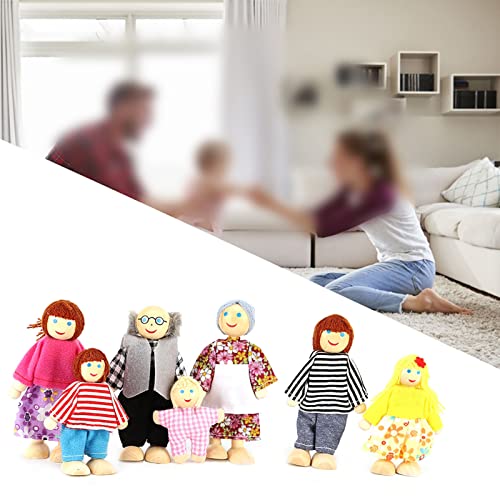 TOPINCN Bildungspuppen in Kinderspielzeug für -Cartoon -Spiel Finger für Eltern Accessoires für, Attraktive Vive Farbe, Geeignet für (7. Familie) von TOPINCN